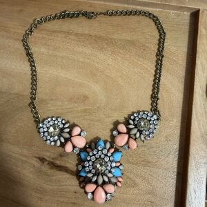 Elegant Multi-Color Statement Necklace